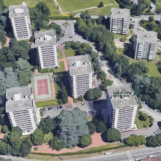 Vue aerienne de la residence